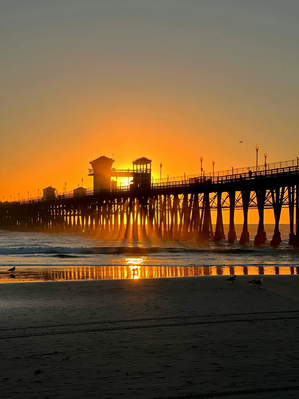 Oceanside Pier at sunset
